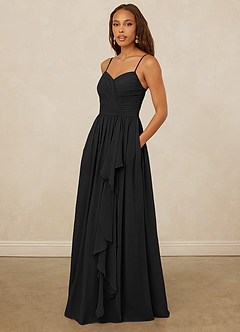 Christian Siriano Bridal for Azazie 1004 Bridesmaid Dresses Pleated Drape Chiffon A-line Dress image3