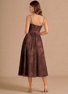 Isaura Mocha Coco Midi Dress image2