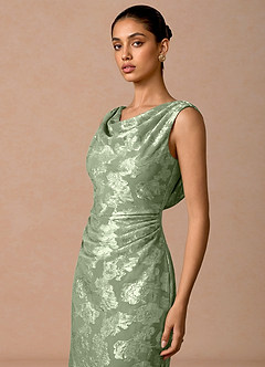 Juliska Light Green Maxi Dress image5