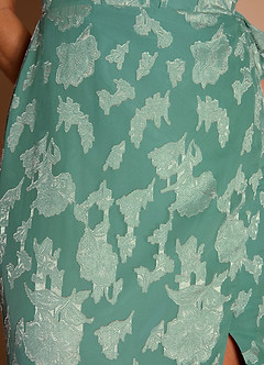 Edith Silver Green Maxi Dress image9