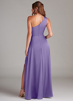 Azazie Brooke Bridesmaid Dresses Tahiti A-Line One Shoulder Stretch Satin Dress image8