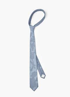 front Floral Burnout Skinny Tie