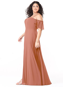 Azazie Sue Bridesmaid Dresses MAI TAI A-Line Off the Shoulder Chiffon Convertible Dress image9