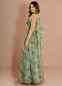 Lolla Green Floral Maxi Dress image2