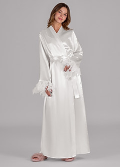 front Satin Robe and Slip Set