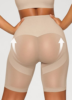 front Short gainant ultra-fin à effet ventre plat en forme de X