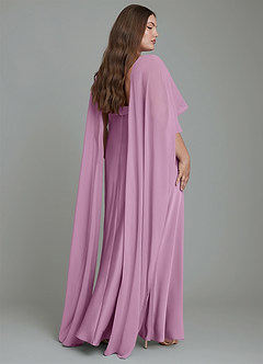 Azazie Stefania Bridesmaid Dresses Wisteria A-Line Stretch Satin Dress image8