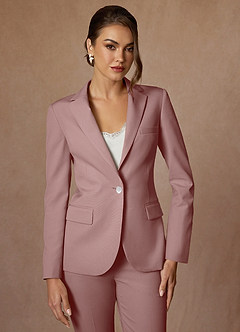 Kennedy Dusty Rose Refined Weave  Performance Blazer