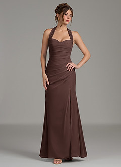 Azazie Destiny Bridesmaid Dresses Ganache Mermaid Sweetheart Neckline Chiffon Dress image4