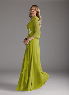 Azazie Jaycee Abiti per la Madre della Sposa Abito A-Line in Chiffon Citronella image3