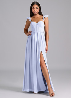 Azazie Denisse Bridesmaid Dresses Lavender A-Line Ruched Chiffon Dress image5