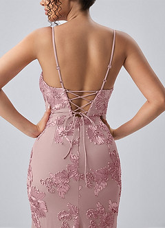 Ivelisse Dusty Lilac Lace Sweetheart Mermaid Dress image5