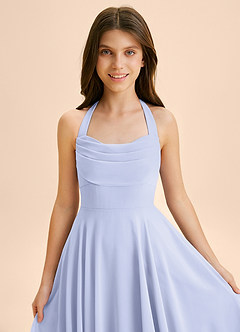 Azazie Kady Junior Lavender A-Line Sweetheart Neckline Chiffon Dress image6