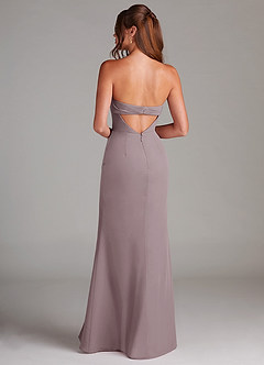Azazie Leonis Bridesmaid Dresses Dusk Sheath Strapless Chiffon Convertible Dress image5