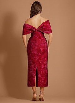 Noriel Red Hot Pink Midi Dress image2