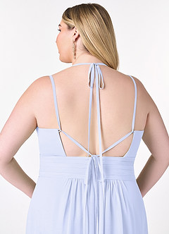 Azazie Farren Bridesmaid Dresses Lavender A-Line Pleated Chiffon Convertible Dress image14