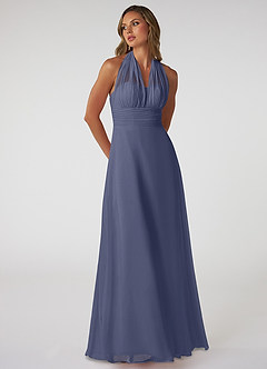 Azazie Fifi Bridesmaid Dresses Stormy A-Line Strapless Chiffon Convertible Dress image6