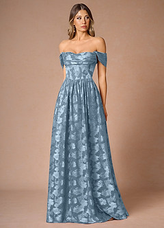 Maxi jurk Hazel Stoffig Blauw image5