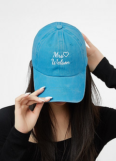 front Personalized Embroidered Bride Hat