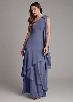Azazie Monique Bridesmaid Dresses Stormy A-Line One Shoulder Chiffon Dress image6