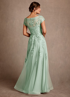 Azazie Jalinda Abiti per la Madre della Sposa Abito A-Line in Chiffon Pizzo Agave image2