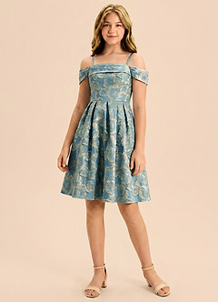 front Azazie Bonnie Junior Formal Dress
