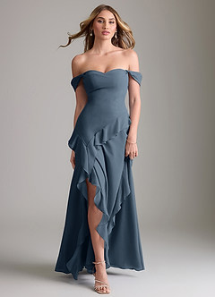 Azazie Sloane Bridesmaid Dresses Neptune A-Line Sweetheart Neckline Chiffon Dress image5