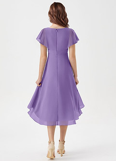 Azazie Graciela Junior Tahiti A-Line Pleated Chiffon Dress image2