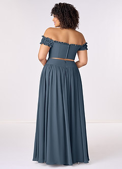 Barbie ♥ Azazie Bridesmaid Dresses Neptune A-Line Off the Shoulder Chiffon Convertible Dress image9