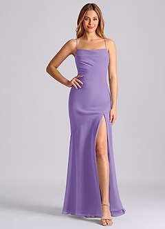 Azazie Grata Brudtärnklänningar Klä av Sjöjungfru i Chiffong Plisserad Tahiti image6