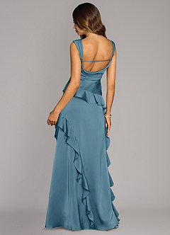 Azazie Sloane Bridesmaid Dresses Bermuda A-Line Sweetheart Neckline Stretch Satin Dress image2