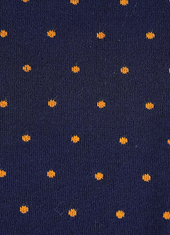 front Herrensocken mit kontrastierendem Polka Dot-Muster