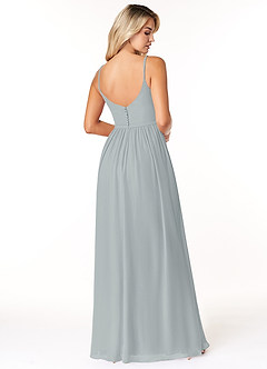 Azazie Rayna Bridesmaid Dresses A-Line V-Neck Pleated Chiffon Floor-Length Dress image5