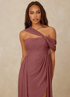 Christian Siriano Bridal for Azazie 1014 Brautjungfernkleider A-Linie Schulterfrei Chiffon Kleid Amethyst image6