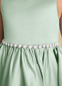 Azazie Julietta Flower Girl Dresses Agave Ball-Gown Convertible Tulle Dress image10