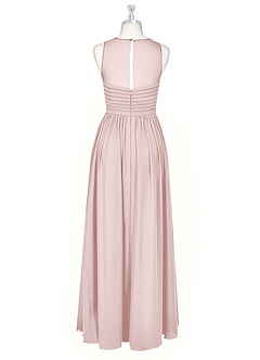 Azazie Nina Abiti da Damigella Abito A-Line in Chiffon Plissettato Rosa Rossore image7