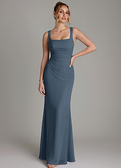 Azazie Agustina Bridesmaid Dresses Neptune Mermaid Corset Chiffon Dress image1