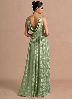 Novi Light Green Maxi Dress image2