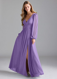 Azazie Norah Bridesmaid Dresses Tahiti A-Line Mesh Dress image1