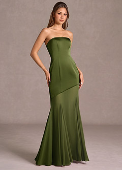 Vestido Oliva Largo Uma image3