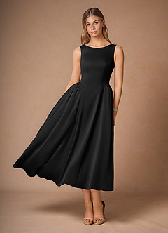 Casey Black Midi Dress image5