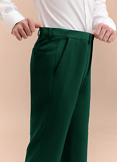 front James Emerald Structured Stretch Dress Pants