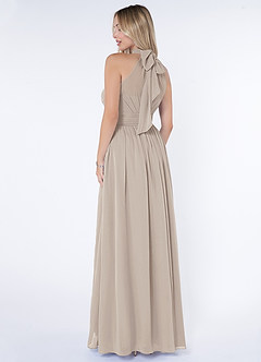 Azazie Iman Bridesmaid Dresses Frost A-Line A-Line Ruched Chiffon Dress image5