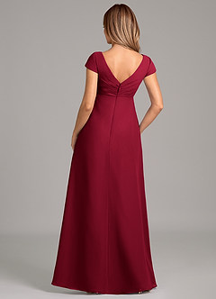 Azazie Allessia Abiti da damigella d'onore premaman Abito A-Line Plissettato Chiffon Floor-Length image2