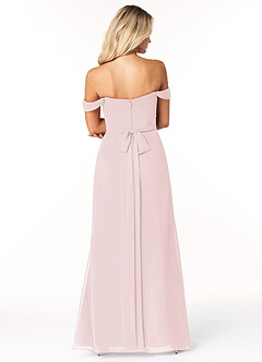 Azazie Joretta Bridesmaid Dresses Blushing Pink A-Line Sweetheart Neckline Chiffon Convertible Dress image2