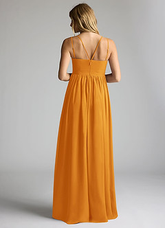 Azazie Emree Maternity Bridesmaid Dresses A-Line Chiffon Floor-Length Dress image4