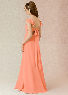 Azazie Everett Junior Sunset A-Line Chiffon Dress image4