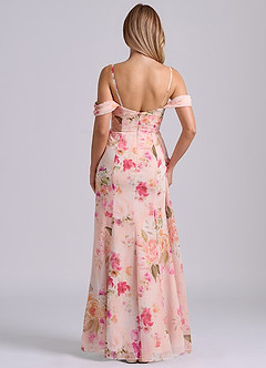 Azazie Amyra 신부 들러리 드레스 쉬스 오프 더 숄더 쉬폰 바닥 길이 드레스 image6