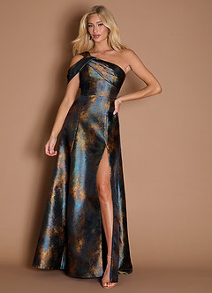 green emerald velvet dress Retrofête Iris Dress | Bronze/Metallic | Size XXS main image 1