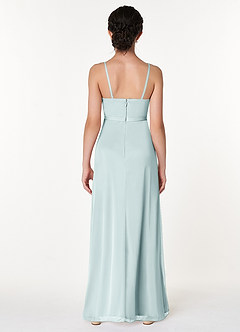 Azazie Luxy Junior Mist Pleated Mesh Dress image2